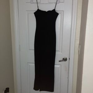 Black Sheath Cocktail Dress with Spaghetti Straps